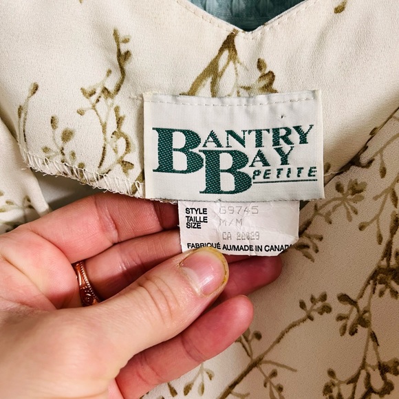 MIDI Dress Bantry Bay Cream/Brown Branches Petite Medium - Picture 2 of 3